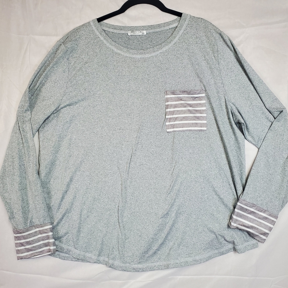 New Ekouaer Active Long Sleeve Top Size 2X